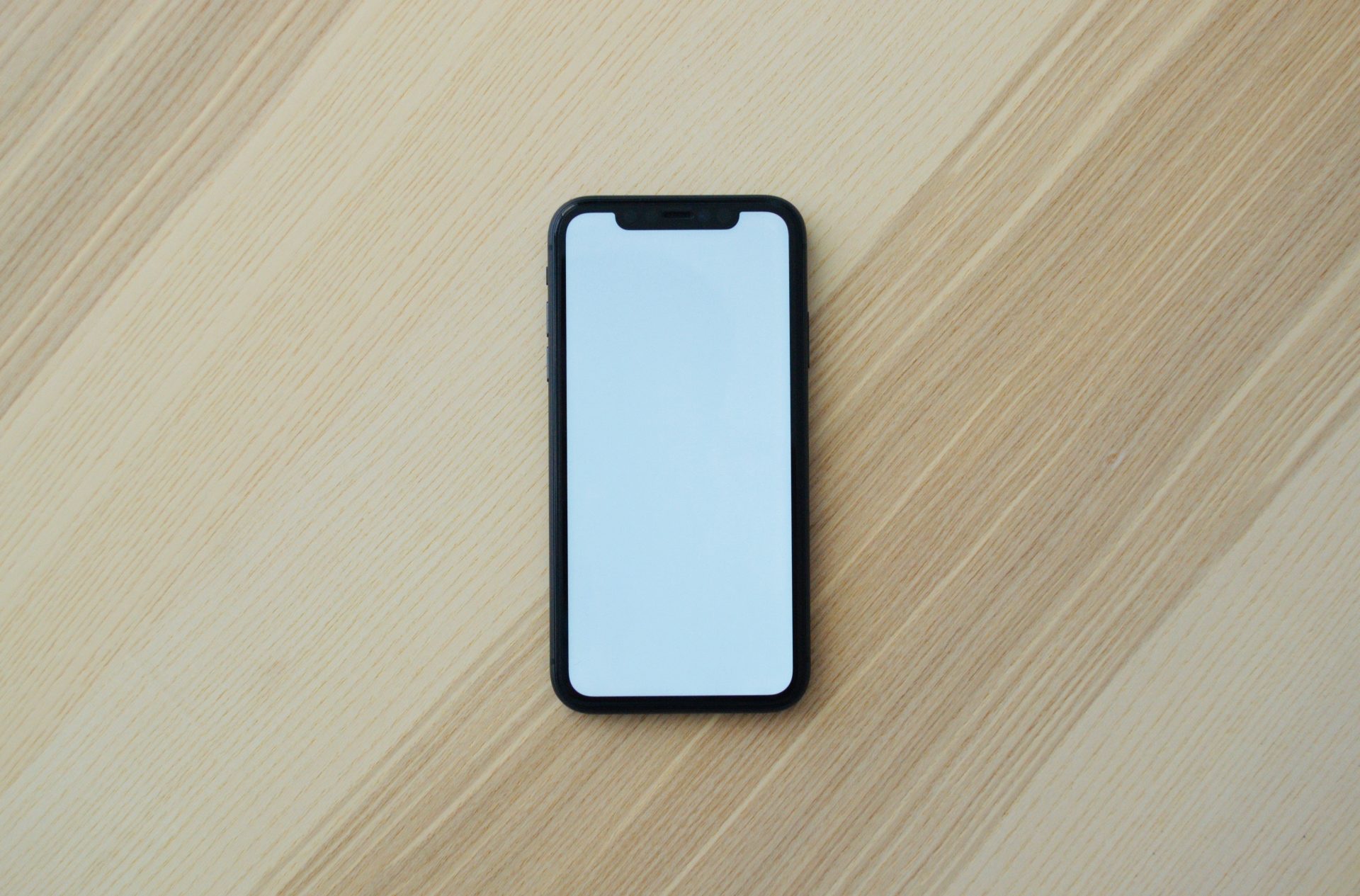 iphone with white screen